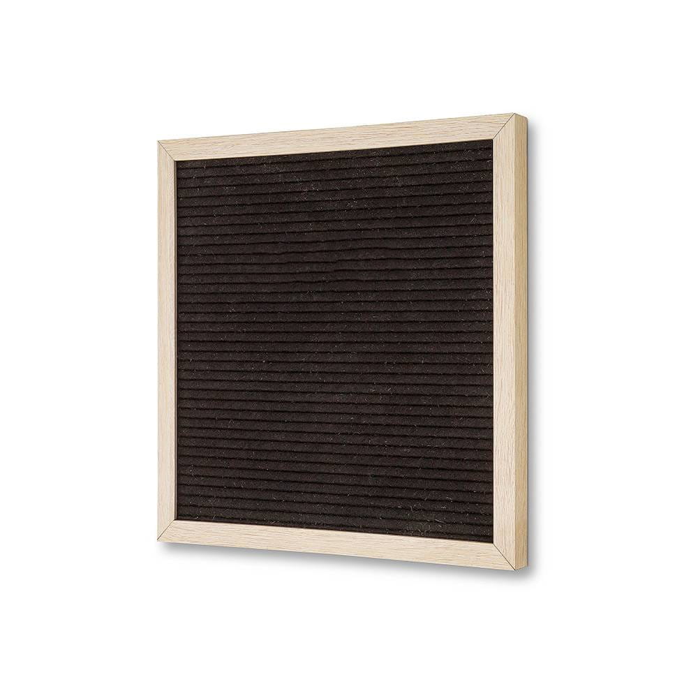 Czarna tablica literowa 30 x 30 cm do użytku wewnętrznego w zestawie z literami wewnętrzna tablica literowa ogłoszeniowa tablica informacyjna tablica ogłoszeń jasnobrązowa