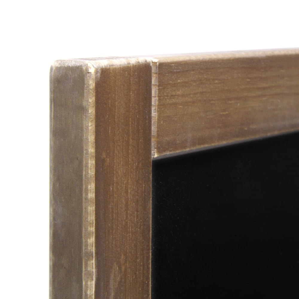 NATURE Classic Chalkboard  Light brown 60 x 80 cm, Wooden Chalkboard with a Black Surface for Writing with Chalk Markers