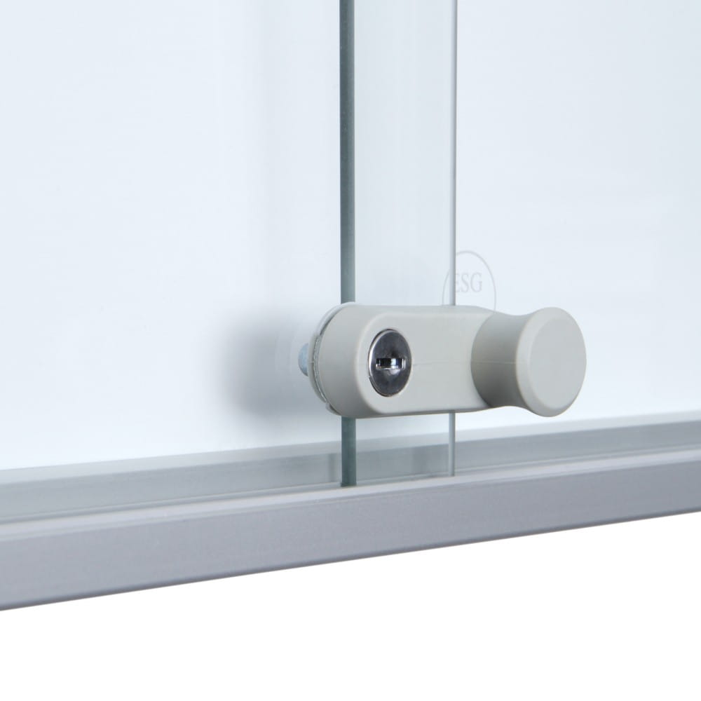 SLIM 21xA4 Magnetic Display Case 154x92 cm with Sliding Doors, Locked with a Key for Internal Use, Internal Display, Advertising Display, Information Display, Notice Board, Information Board