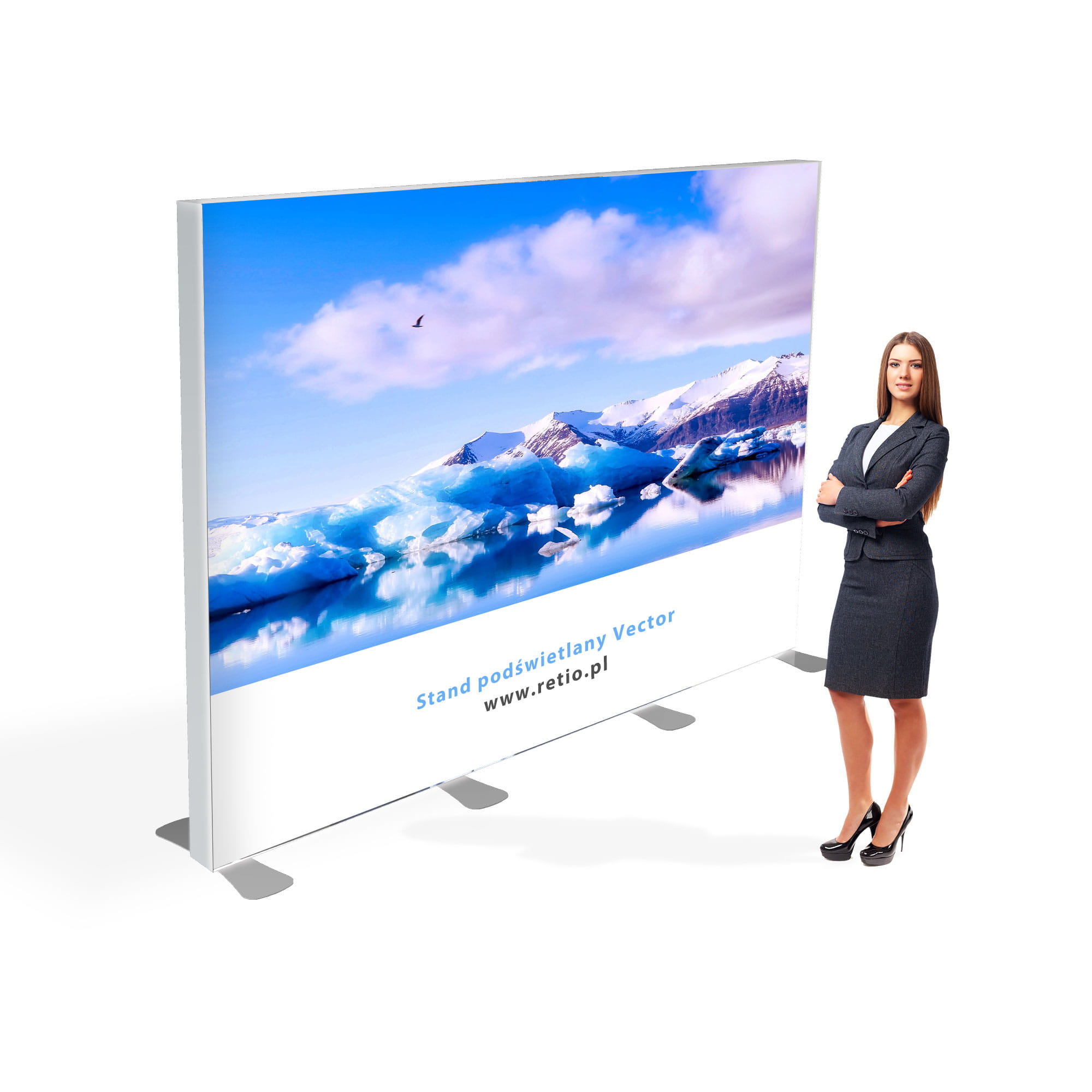 Vector LED Freestanding Light Box 300 x 200cm