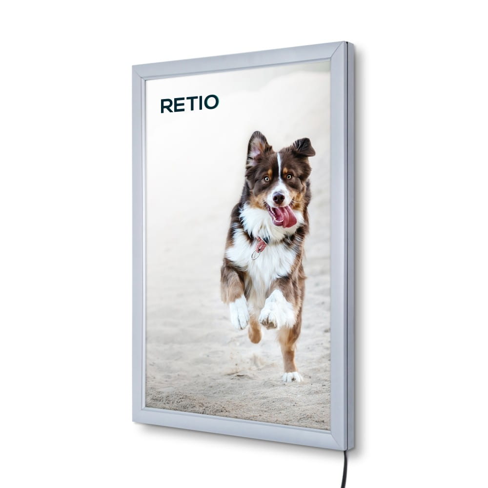 PLED Economy LED Illuminated Frame A3 (29,7 x 42,0 cm) Frame for Poster Photos Picture Snap Lighted Poster Frame High Quality