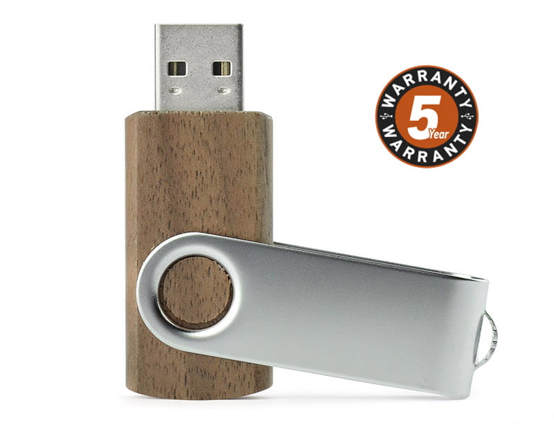 USB kľúč TWISTER WALNUT 16 GB hnedý