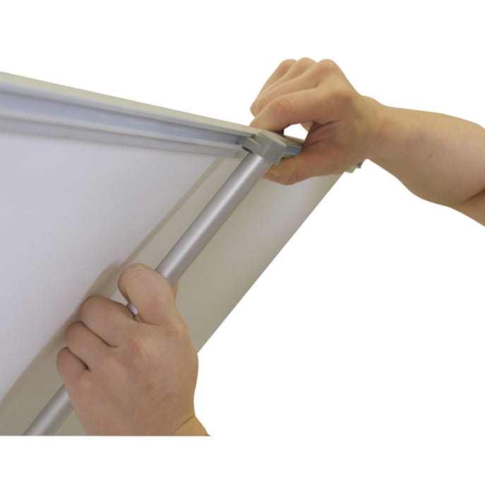 Delta Lite Classic Roll-up 85 x 200 cm rolled advertising stand with a printout