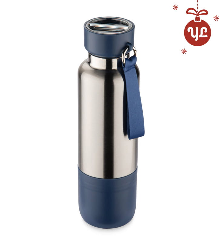 Butelka termiczna ze smyczką RON 500 ml granatowy