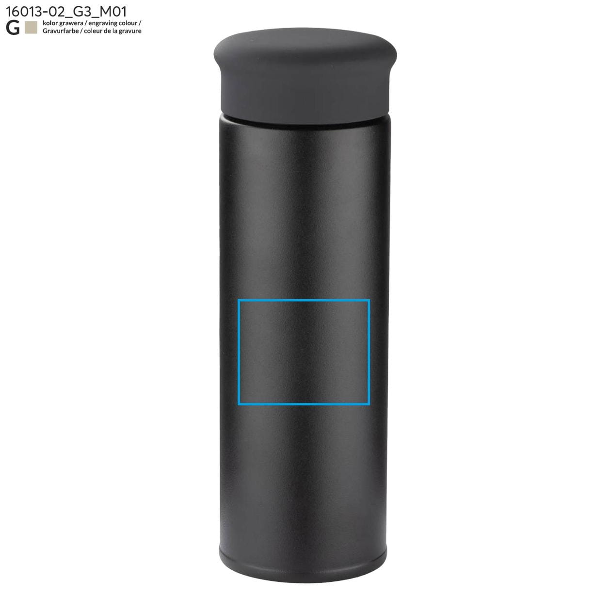 Butelka termiczna MACHO 450 ml czarny
