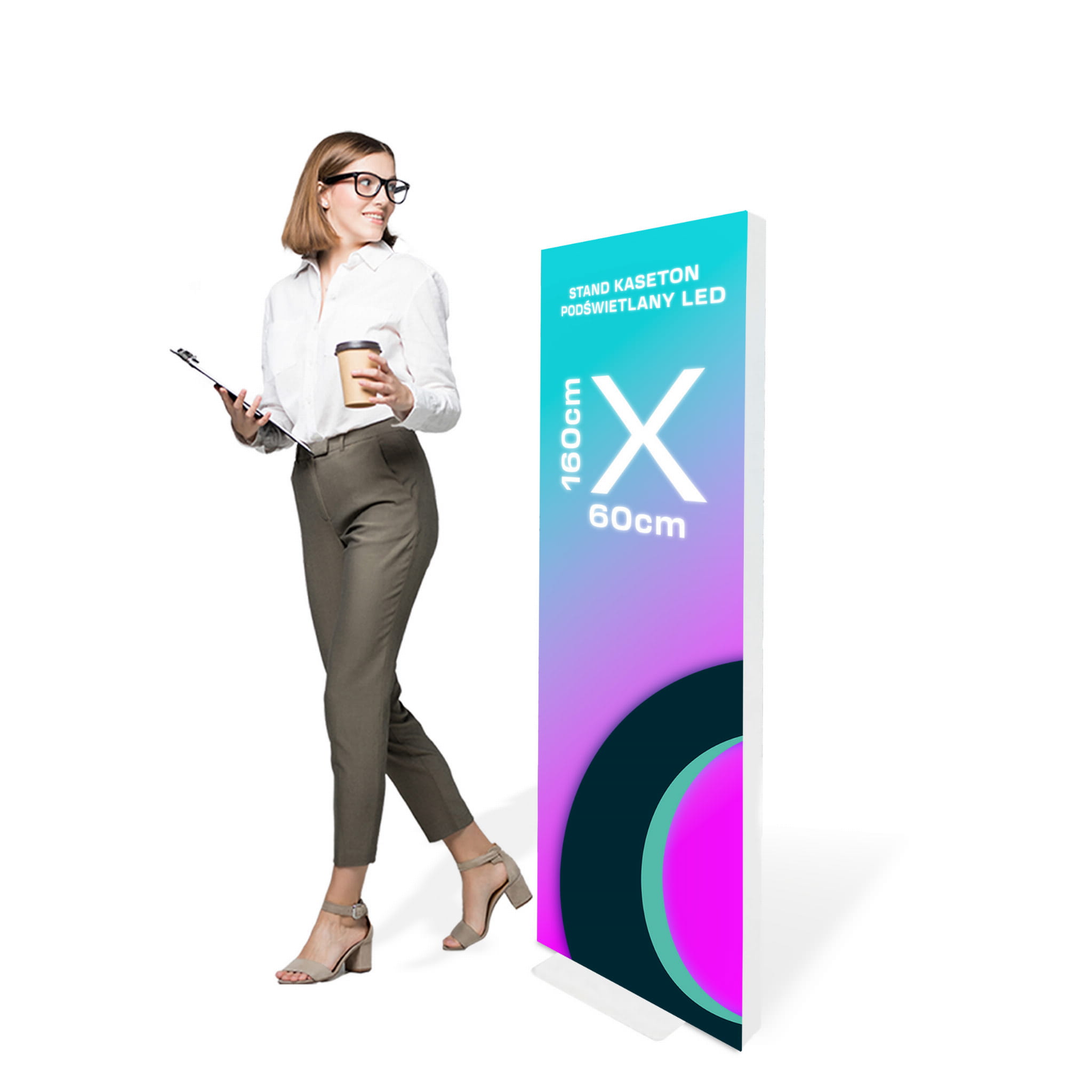 Stand Kaseton Podświetlany LED 60 x 160cm