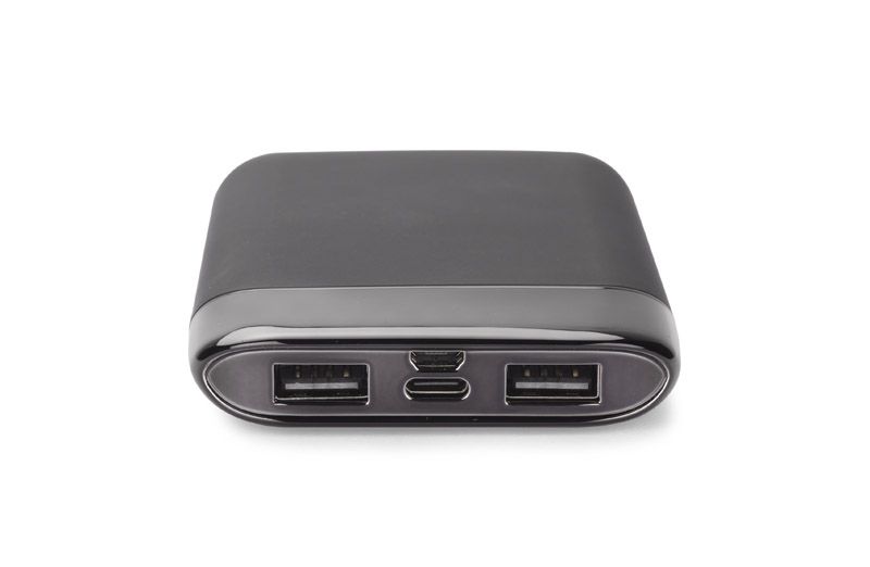 Power bank MING 8000 mAh USB-C czerwony z logo