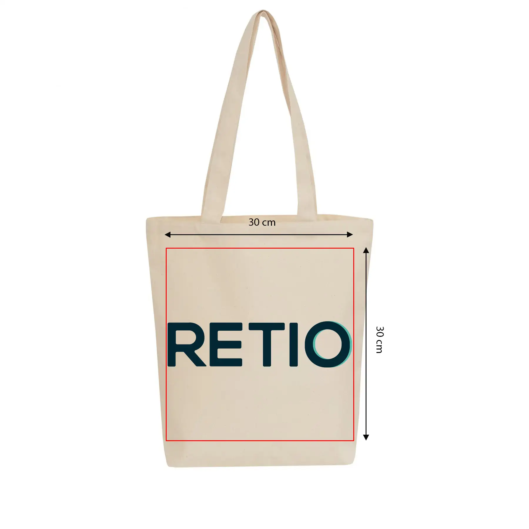 VIENNA Cotton Bag with Custom Print - print area 30x30 cm