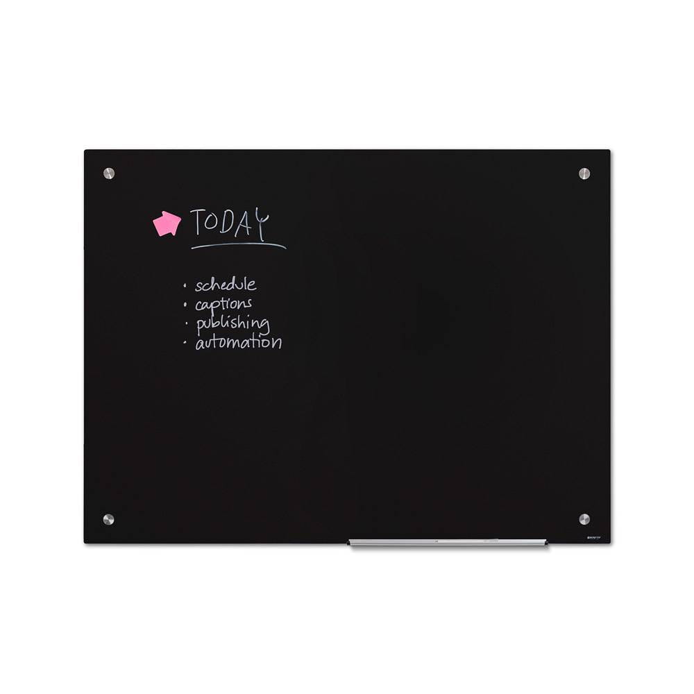 Magnetyczna tablica suchościeralna SCRITTO® 120 x 90 cm czarna tablica suchościeralna magnetyczna do urzędu szkoły biura do pisania markerem pisakiem flamastrem suchościeralnym