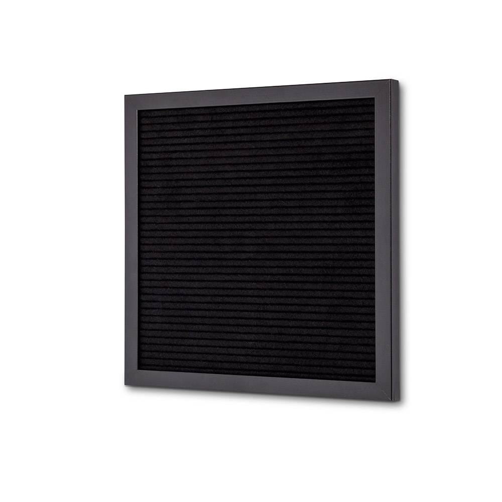 Czarna tablica literowa 30 x 30 cm z czarną ramą do użytku wewnętrznego wewnętrzna tablica literowa ogłoszeniowa tablica informacyjna tablica ogłoszeń