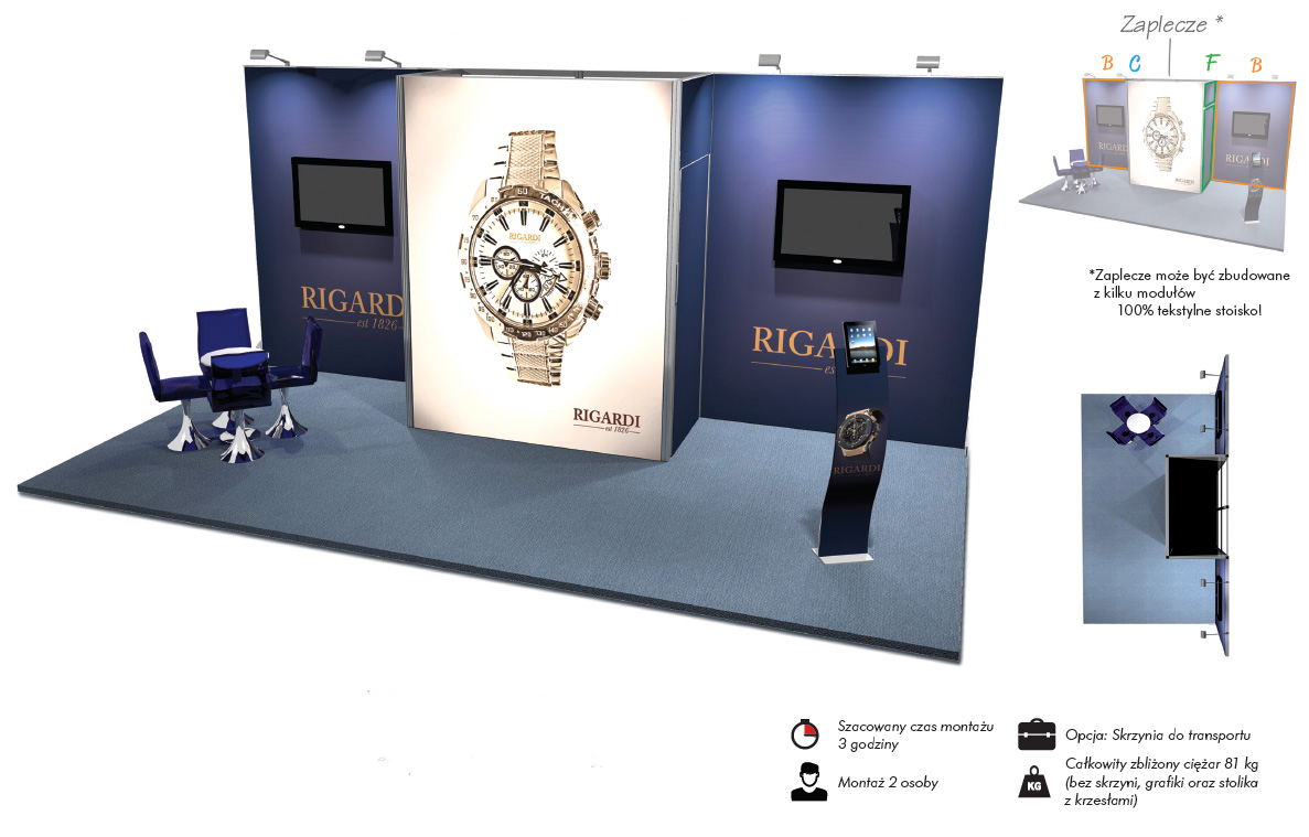 Vector Rigardi Stand 18m2