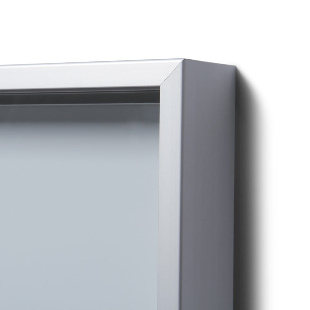 SLIM 10xA4 Magnetic Display Case 110x61 cm with Sliding Doors, Locked with a Key for Internal Use, Internal Display, Advertising Display, Information Display, Notice Board, Information Board