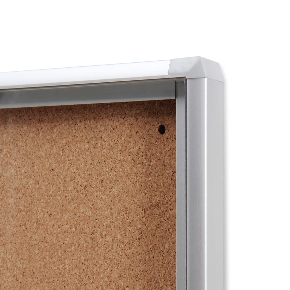XSC 1xA4 Cork Display Cabinet  22x31 cm Closed with a Key for Internal Use, Internal Display Case, Advertising Display Case, Information Display Case, Notice Board, Information Board