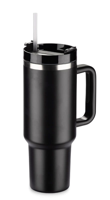 Kubek termiczny STANLI 1000 ml czarny z logo