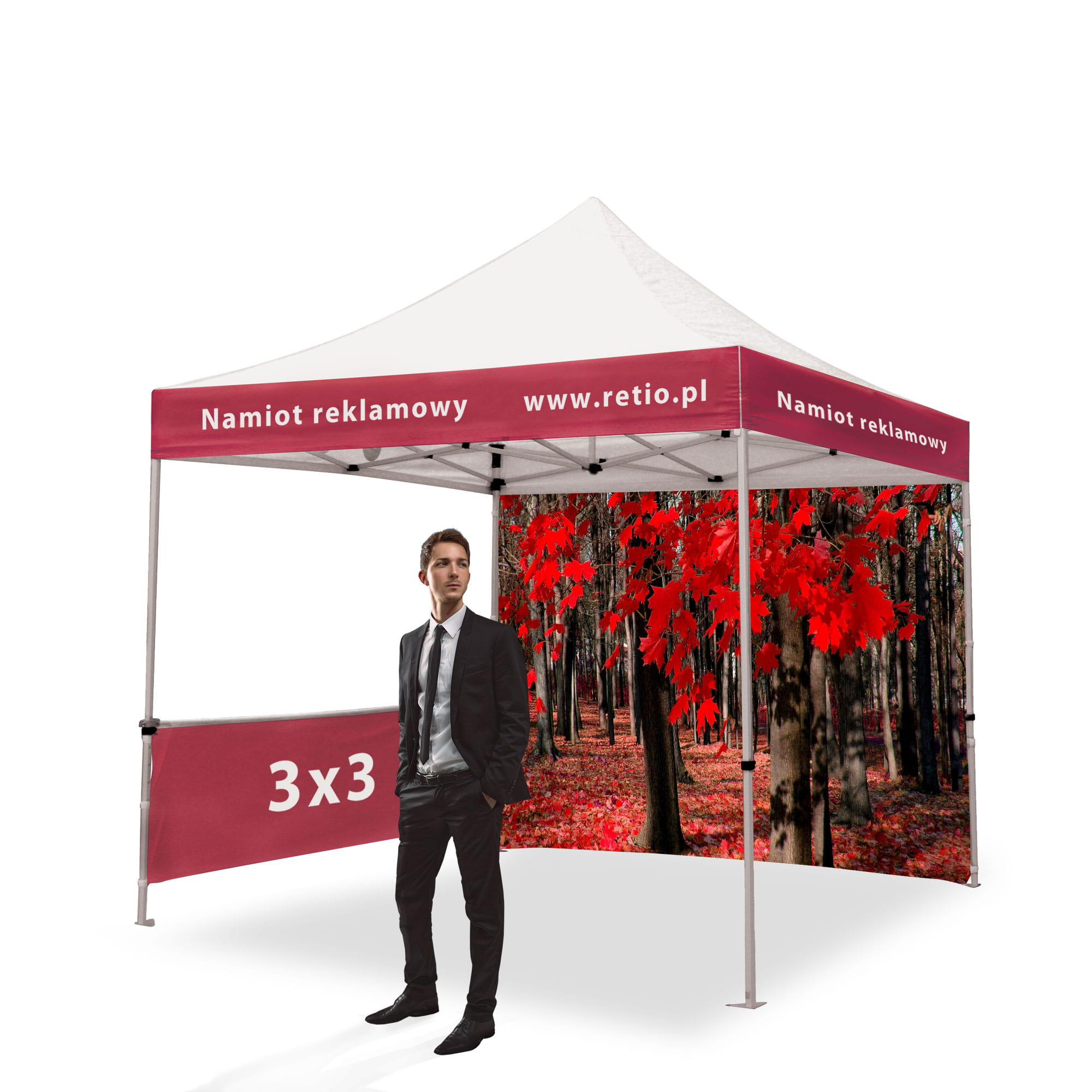 Advertising Tent 3x3m with Individual Print
