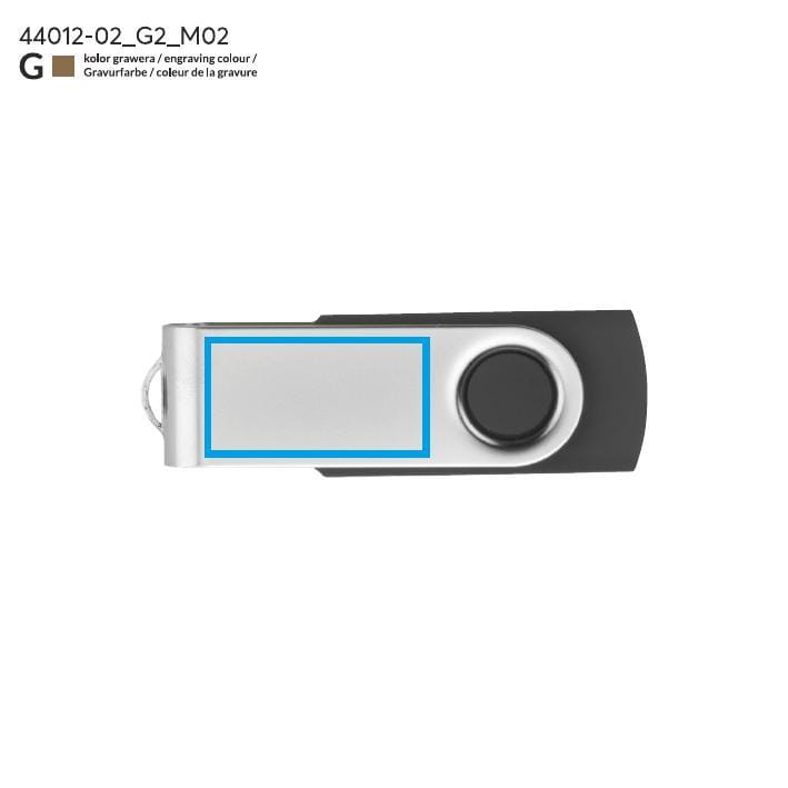 Pamięć USB TWISTER 16 GB czarny