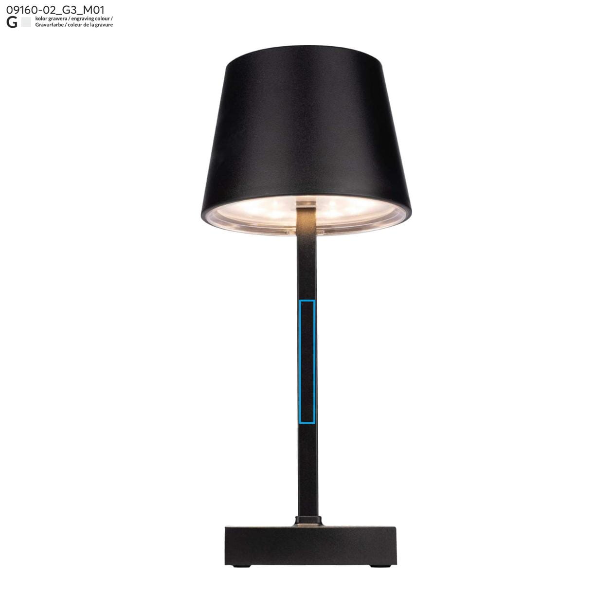 Lampka biurowa VIDIA czarny