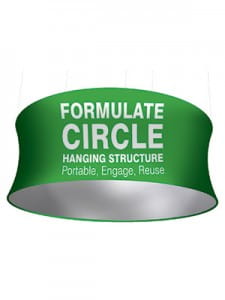 Oval Fabric Hanging Banner