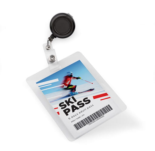Skipass PULL czarny z logo