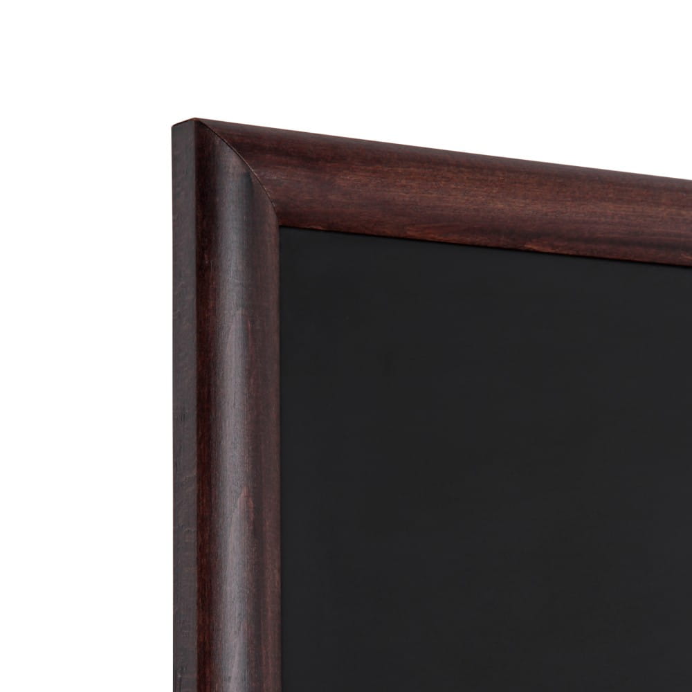 NATURE Chalkboard Dark Brown 50 x 60 cm, Wooden Chalkboard with a Black Surface for Writing with Chalk Markers