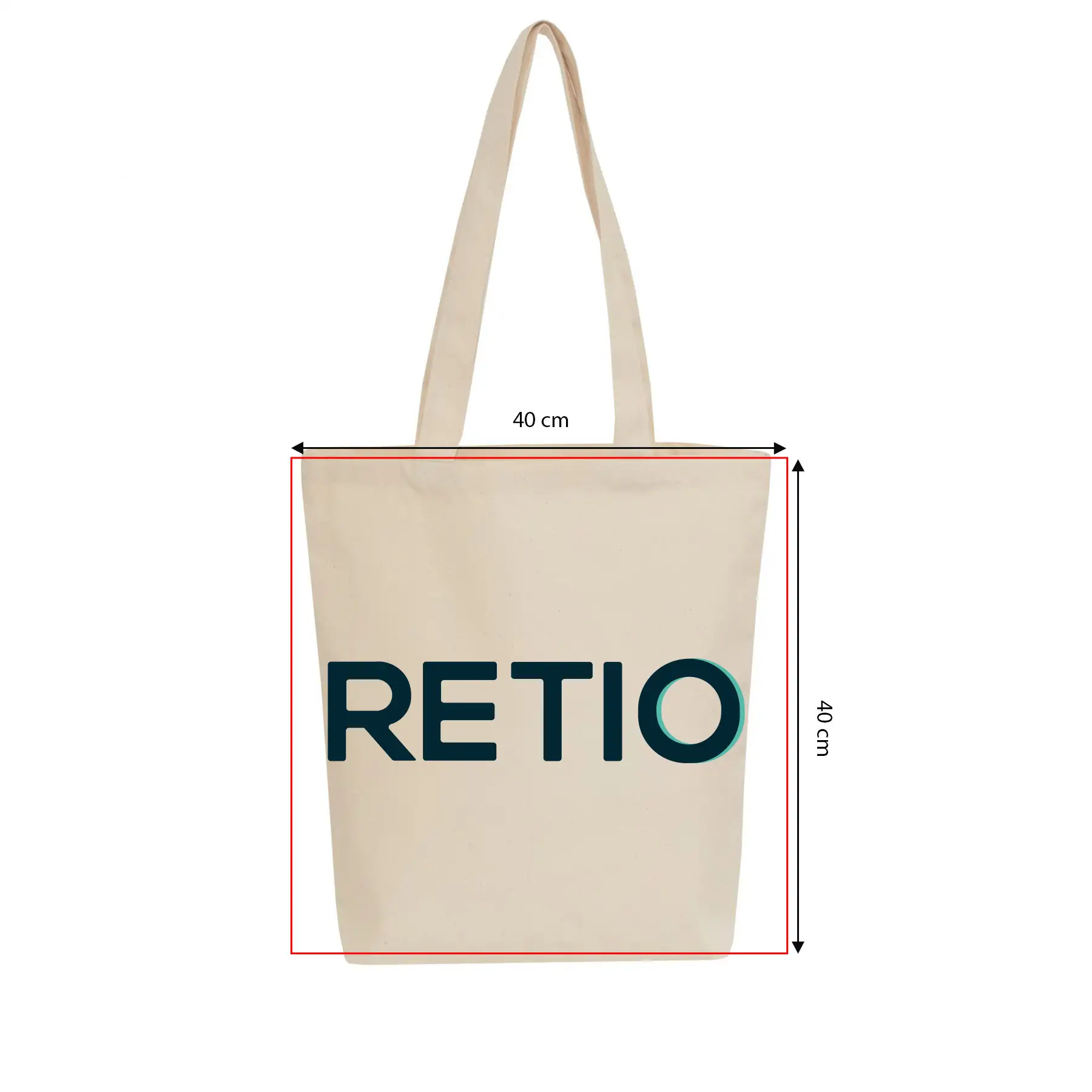 VIENNA Cotton Bag with Custom Print - print area 40x40 cm