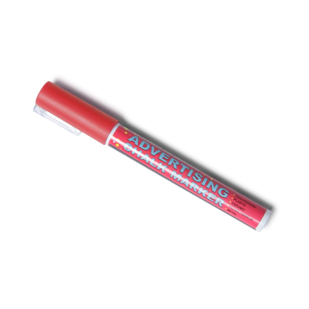 Chalk Marker 3 mm Red Liquid Chalk Marker Pen for Chalkboards