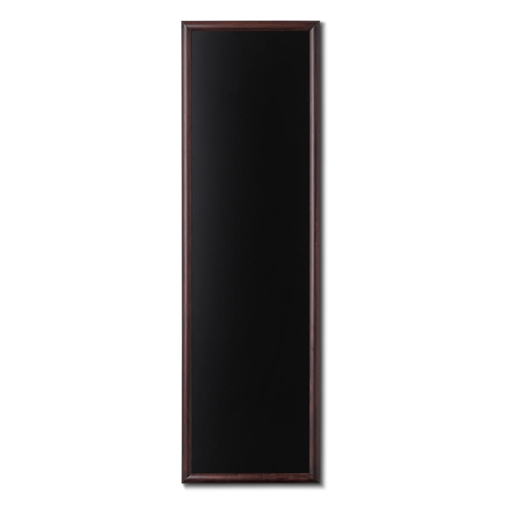 NATURE Chalkboard Dark Brown 56 x 170 cm, Wooden Chalkboard with a Black Surface for Writing with Chalk Markers