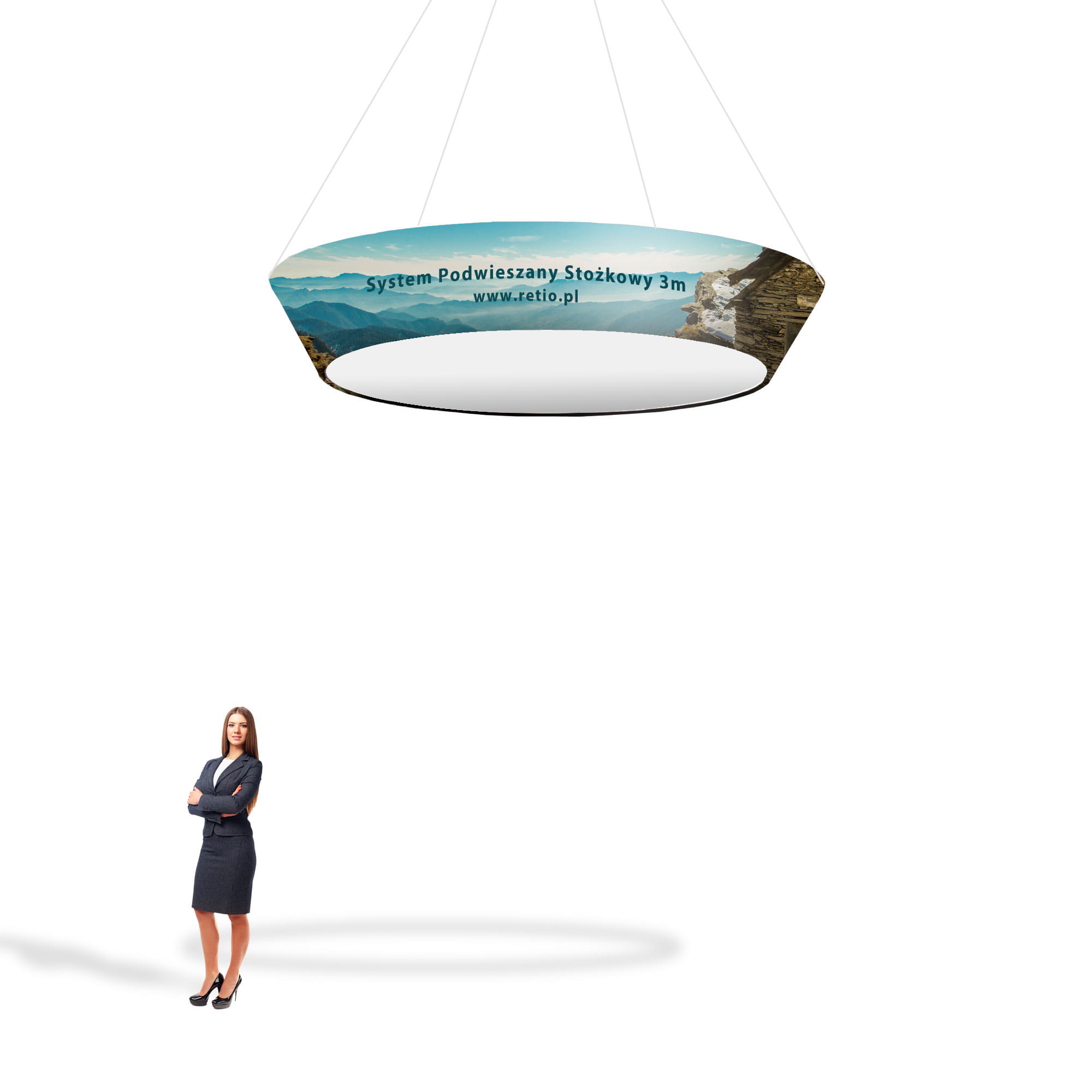 Tapered Hanging Banner