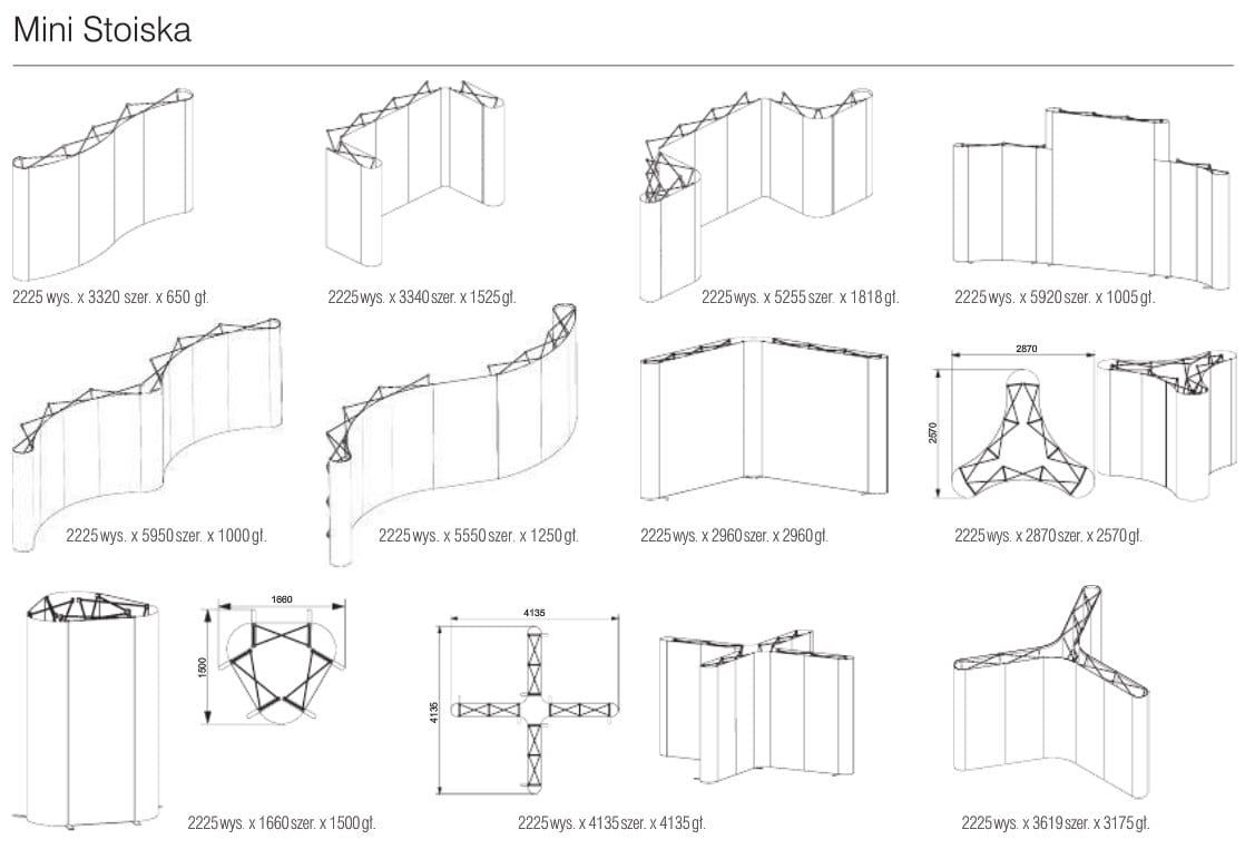 Curved Pop-Up Stand - Premium 2,5 x 2,2 m with single-sided printout