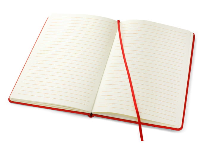 Notes VITAL A5 czerwony z logo