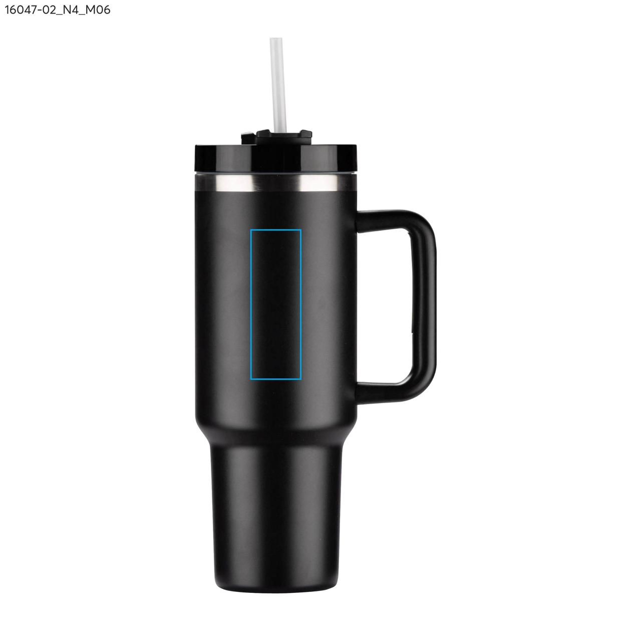 Kubek termiczny STANLI 1000 ml czarny z logo