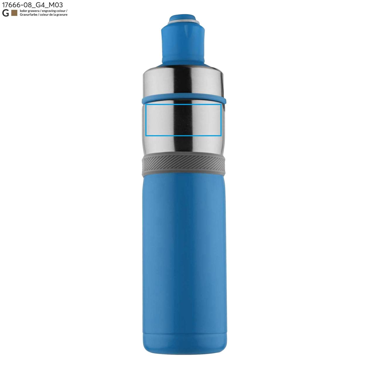 Bidon termiczny BREEZE 500 ml błękitny