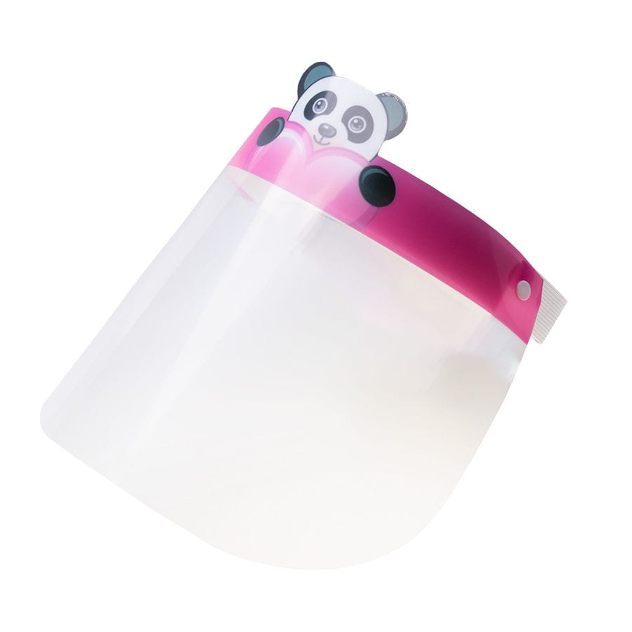 Kids Face Protective Visor Panda Pattern Clear Plastic Nose nd Mouth Face Shield For Kids
