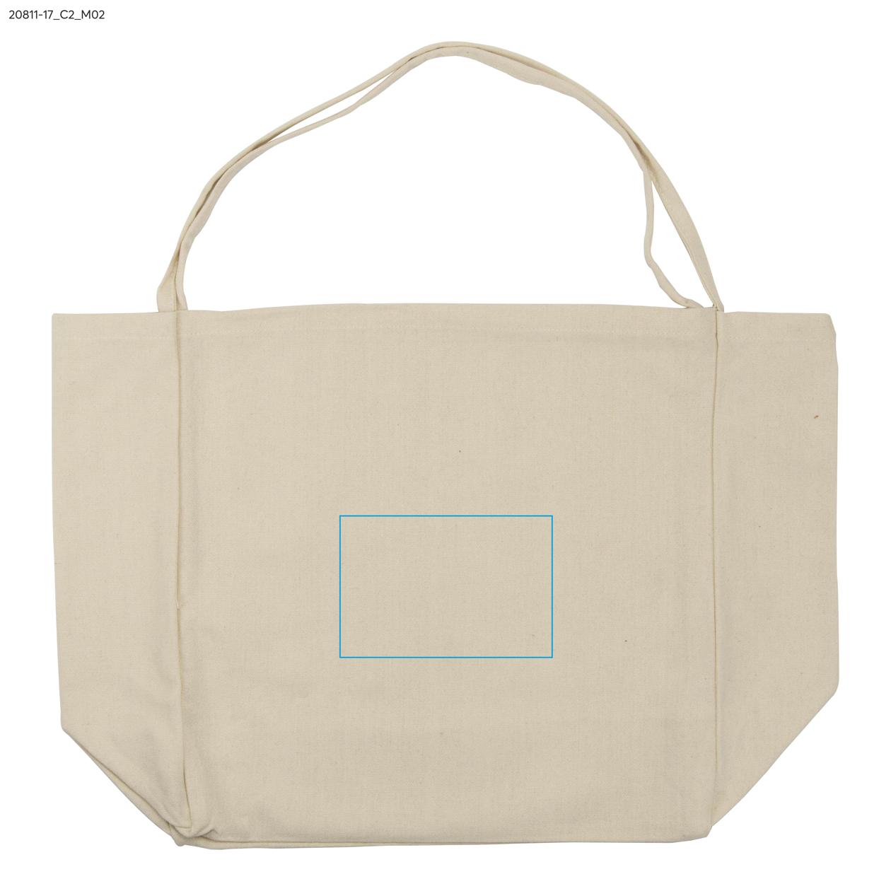 Torba bawełniana LARO 340 g beżowy (naturalny) z logo