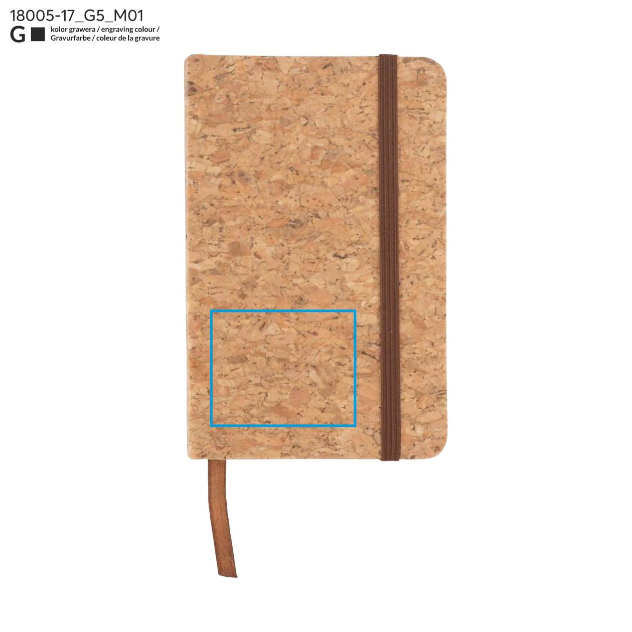 Notes CORA A6 beżowy (naturalny)