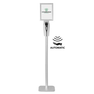 Touchless disinfectant station